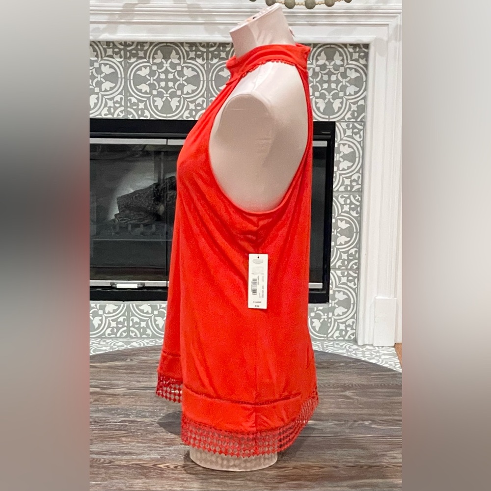 Worthington Fiery Red (Orange) Halter Top Size XL - NWT - Picture 8 of 12